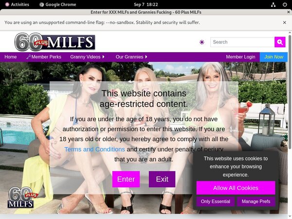 60 Plus MILFs Login Information