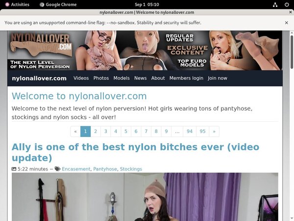 Accounts On Nylon All Over