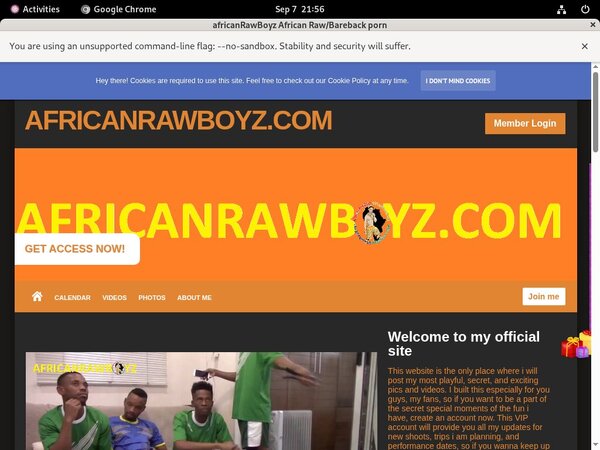 AfricanRawBoyz Porn Account