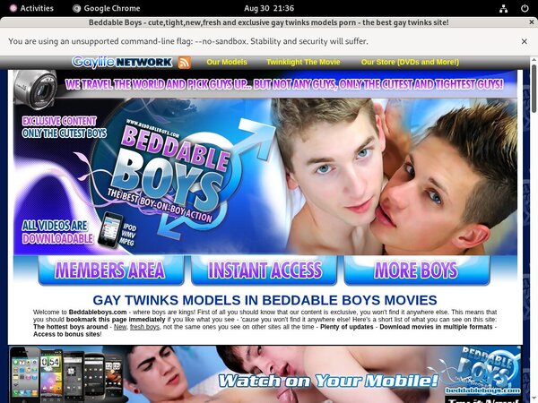 Beddable Boys Membership Deal Beddable Boys Membership Deal