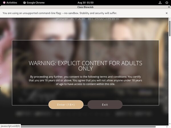 Class Blowjob Discount Link Code