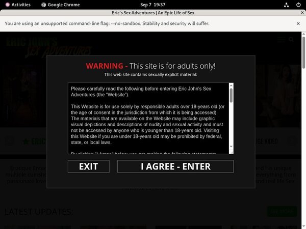 Ericjohnssexadventures Discount Info