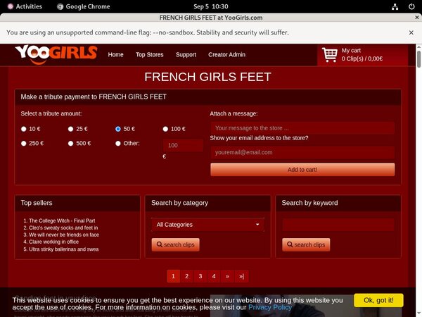 FRENCH GIRLS FEET Password List