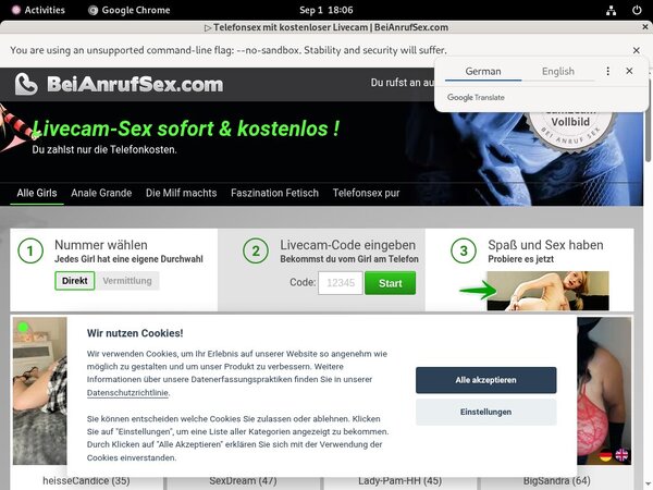 Free Bei Anruf Sex Codes