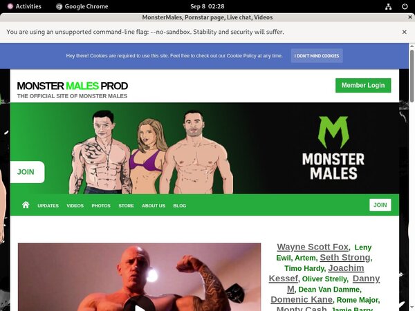 Free Monstermalesprod.com Login Accounts