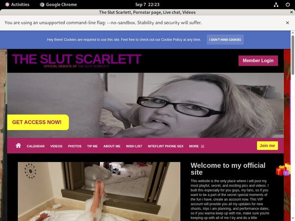 Free The Slut Scarlett Member
