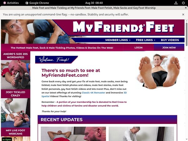 Free Users For Myfriendsfeet.com