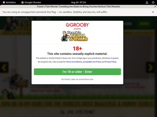 Get A Free Franks T-Girl World Password