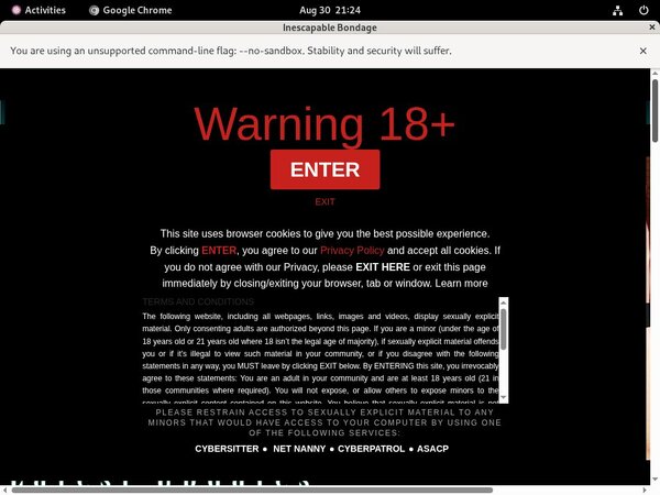 Inescapable Bondage Payment Page