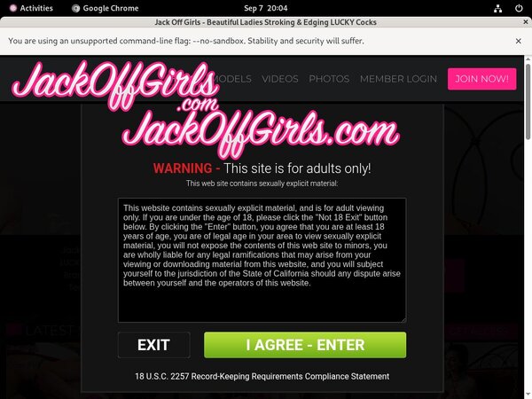 Jackoffgirls.com Mobile Accounts