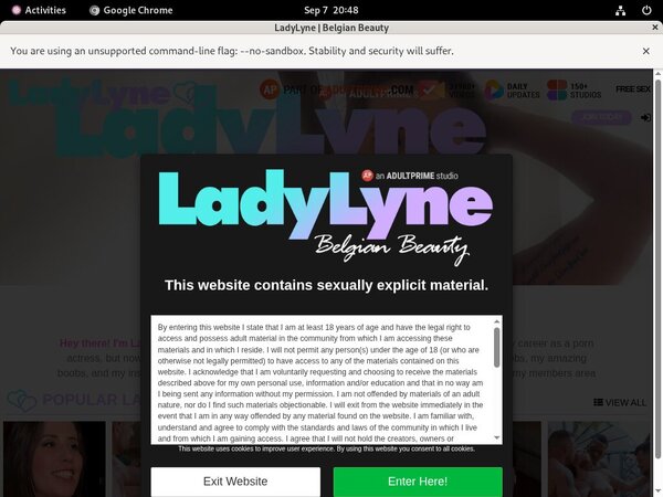 Ladylyne Valid Password