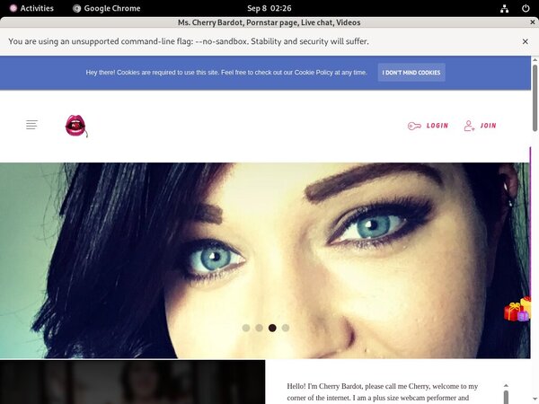 Ms. Cherry Bardot Sign Up