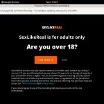 Sexlikereal.com Login Details