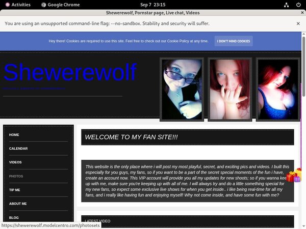Shewerewolf.modelcentro.com Free Pron