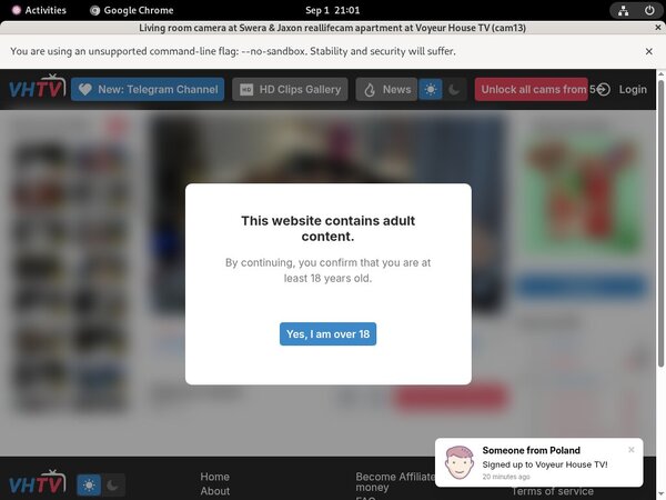 TV House Voyeur Free Passwords