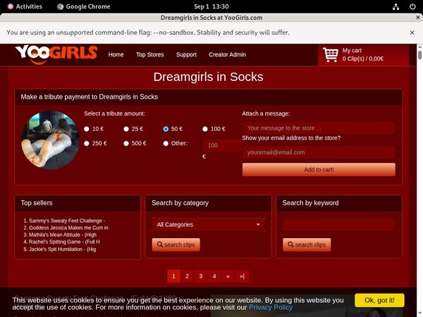 Trial Account DreamgirlsInSocks
