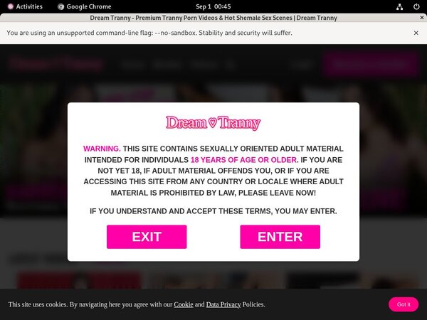 Dream Tranny Order Page