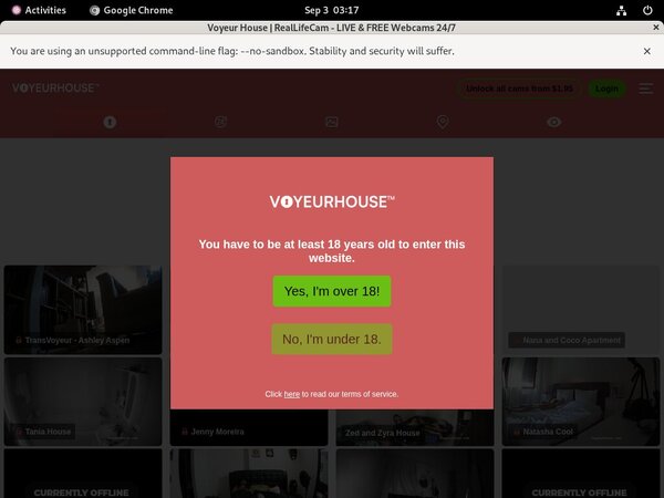 Voyeur House Yearly Membership